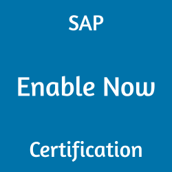 SAP SAP Enable Now Certification